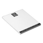 Basis Kantoor met BedrijfsLogo en Info van het Con Notitieblok (Schuin)