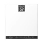 Basis Kantoor met BedrijfsLogo en Info van het Con Notitieblok (Voorkant)