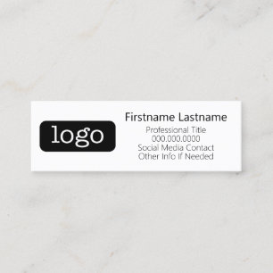 Basis Kantoor- of Business Logo Contactgegevens Mini Visitekaartje