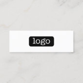 Basis Kantoor- of Business Logo Contactgegevens Mini Visitekaartje (Achterkant)