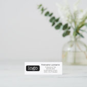 Basis Kantoor- of Business Logo Contactgegevens Mini Visitekaartje (Staand voorkant)
