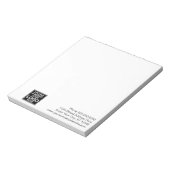 Basis Kantoor- of Business Logo Contactgegevens Notitieblok (Linkerzijde)
