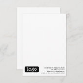 Basis Kantoor- of Business Logo Contactgegevens Notitiekaartje (Voorkant / Achterkant)