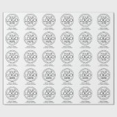 Basis Kantoor Zakelijk Logo met Contactgegevens Cadeaupapier