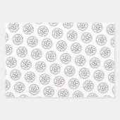 Basis Kantoor Zakelijk Logo met Contactgegevens Inpakpapier Vel (Voorkant)