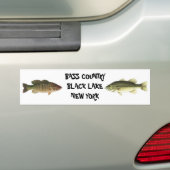 BASIS LAND ZWARTE LAKE NEW YORK BUMPERSTICKER (Op auto)