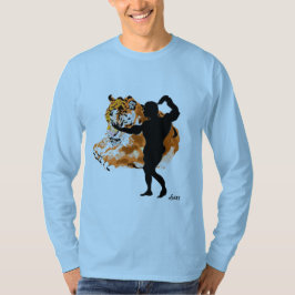Basis lange mouw T-shirt : Tijgers Binnen