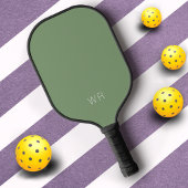 Basis Licht Groene Monogram Initialen Pickleball Paddle