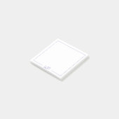 Basis Licht Paarse Monogram Initialen Post-it® Notes (Schuin)
