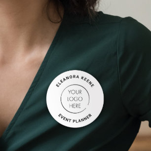 Basis logo aangepast bedrijfsmerk cirkelmagneet naamplaatje