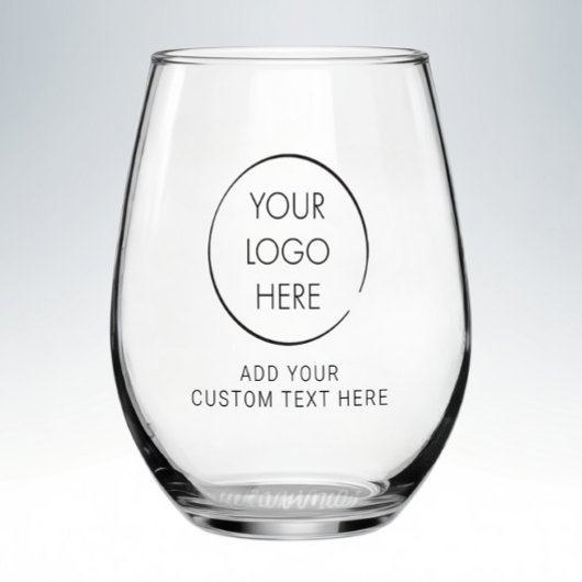 Basis Logo Aangepast, Zakelijk of Marketing Wijnglas Zonder Voet