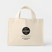 Basis Logo Aangepaste Tas, Zakelijke of Winkel Boo Mini Tote Bag (Voorkant)