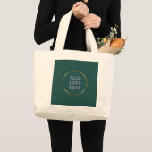 Basis Logo Aangepaste Zakelijke Boodschappentas Grote Tote Bag (Voorkant (product))