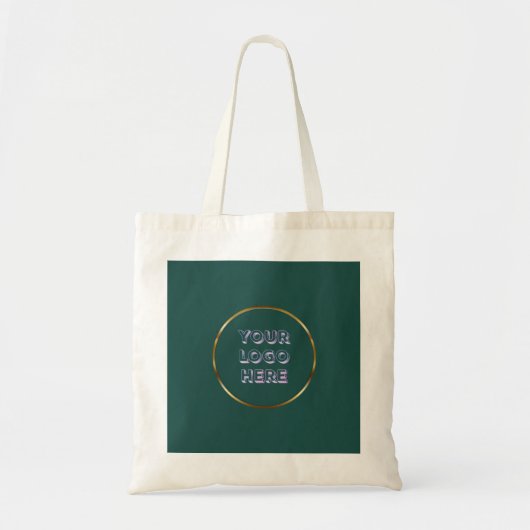 Basis Logo Aangepaste Zakelijke Boodschappentas Tote Bag (Voorkant)