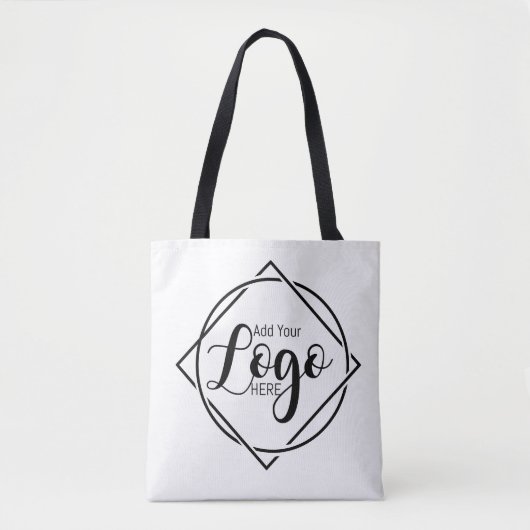 Basis Logo Aangepaste Zakelijke Boodschappentas | Tote Bag (Voorkant)