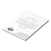 Basis met Bedrijfs Logo in Achtergrond Notitieblok (Linkerzijde)