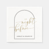 Basis Minimaal Script  De Nacht Voor Servetten (Voorkant)