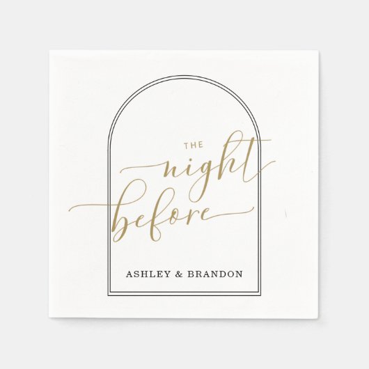 Basis Minimaal Script  De Nacht Voor Servetten (Voorkant)