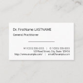 Basis, minimaal Visitekaartje (Voorkant)