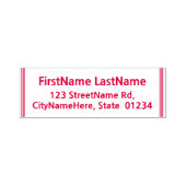 Basis & Minimale Naam + Adres Zelfinktende Stempel (Design)