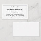 Basis, minimalistisch Visitekaartje (Voorkant / Achterkant)