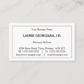 Basis, minimalistisch Visitekaartje (Voorkant)