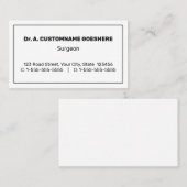 Basis, minimalistisch Visitekaartje (Voorkant / Achterkant)