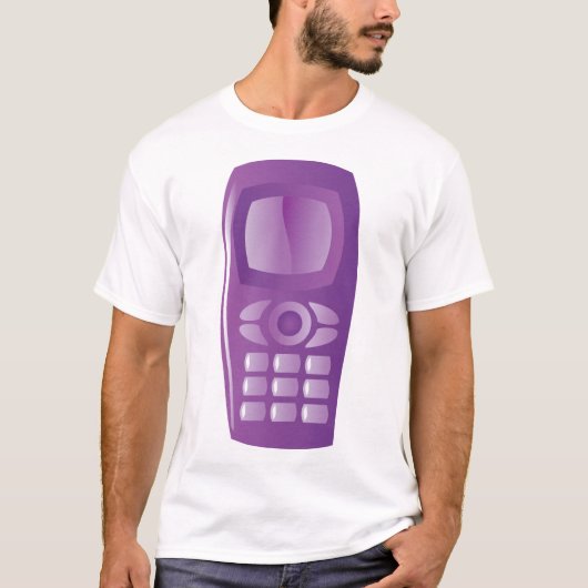 Basis mobiele telefoon Mannen T-Shirt (Voorkant)