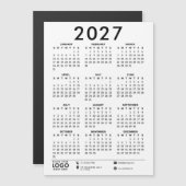 Basis Moderne 2027 Zakelijke Logo Kalender (Voorkant / Achterkant)