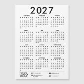 Basis Moderne 2027 Zakelijke Logo Kalender (Voorkant)