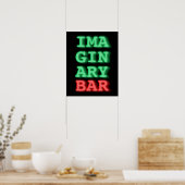 Basis Neon op zwart Imaginaire Bar poster 16 x 20 (Keuken)