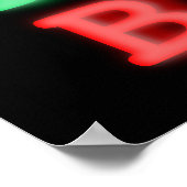 Basis Neon op zwart Imaginaire Bar poster 16 x 20 (Hoek)