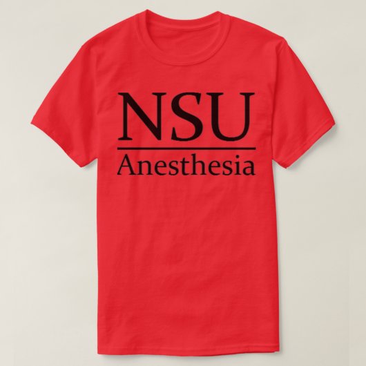 Basis NSU Anesthesie T-shirt (Design voorkant)