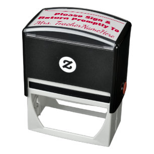 Basis "onderteken gelieve & te keren onmiddellijk  zelfinktende stempel