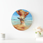 Basis op de Beach Pin Up Grote Klok (Huis)