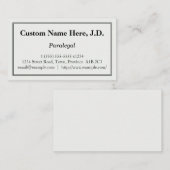 Basis paralegal Visitekaartje (Voorkant / Achterkant)