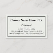 Basis paralegal Visitekaartje (Voorkant)