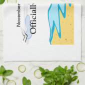 Basis-pensioen Naam en datum toevoegen Theedoek (Gevouwen)