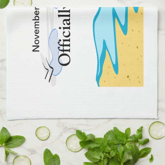 Basis-pensioen Naam en datum toevoegen Theedoek (Gevouwen)