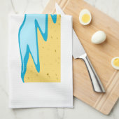 Basis-pensioen Naam en datum toevoegen Theedoek (Quarter Fold)