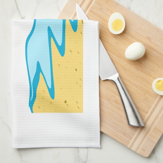 Basis-pensioen Naam en datum toevoegen Theedoek (Quarter Fold)