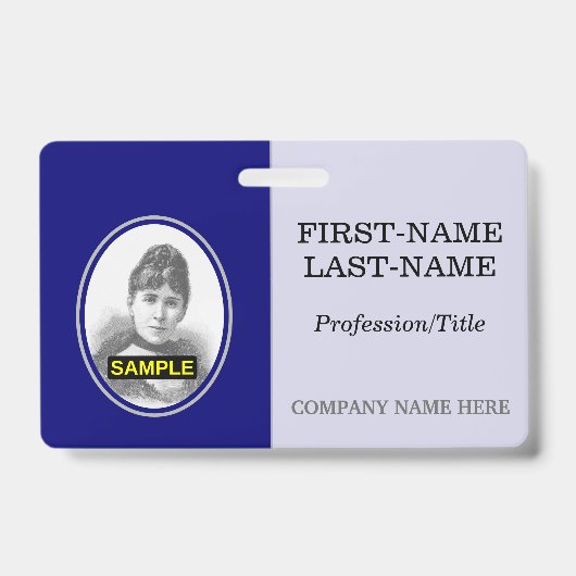 Basis Personeel/ Werknemer Portret Badge (Voorzijde)