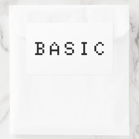 BASIS RECHTHOEKIGE STICKER (Tas)