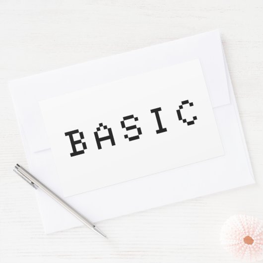 BASIS RECHTHOEKIGE STICKER (Envelop)