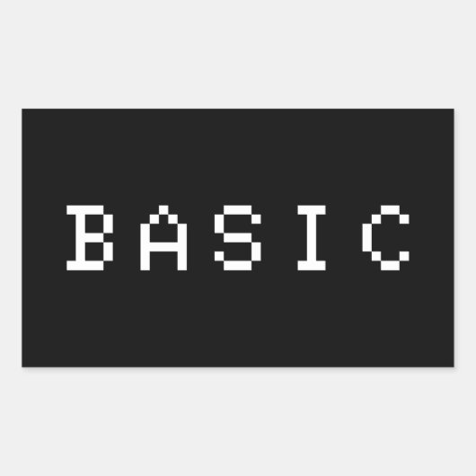 BASIS RECHTHOEKIGE STICKER (Voorkant)