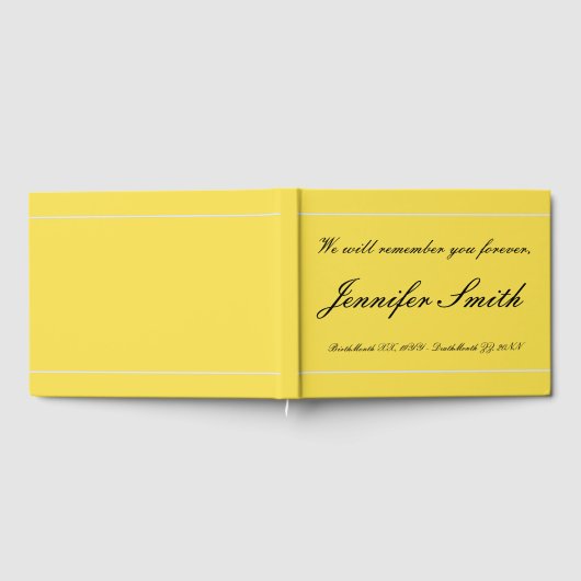 Basis, respectabele begrafenisgids gastenboek (Volledig)