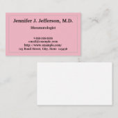 Basis-reumatoloog Visitekaartje (Voorkant / Achterkant)