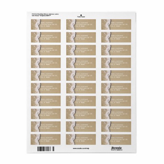 Basis Shore Return Address Labels (Full Sheet)