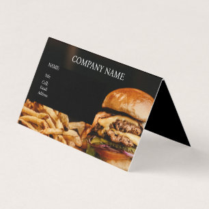 BASIS SJABLOON VISITEKAARTJE HAMBURGERS