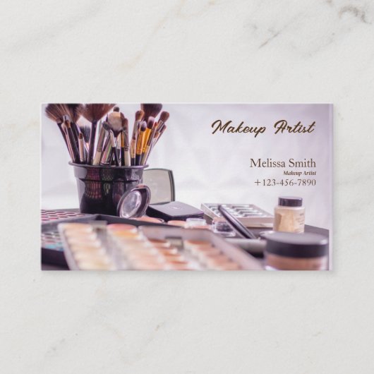 BASIS SJABLOON VISITEKAARTJE MAKEUP ARTIST (Voorkant)